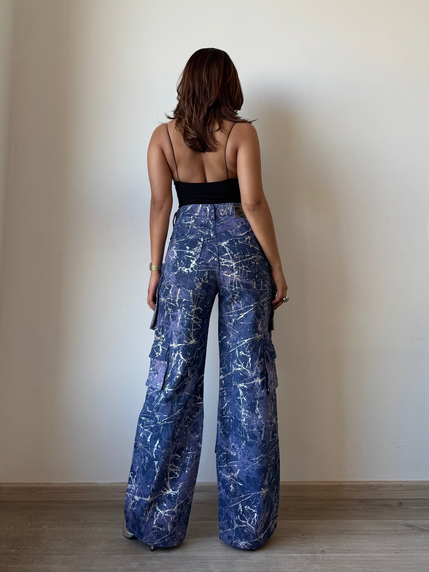 High Street Foil Cargo Denim