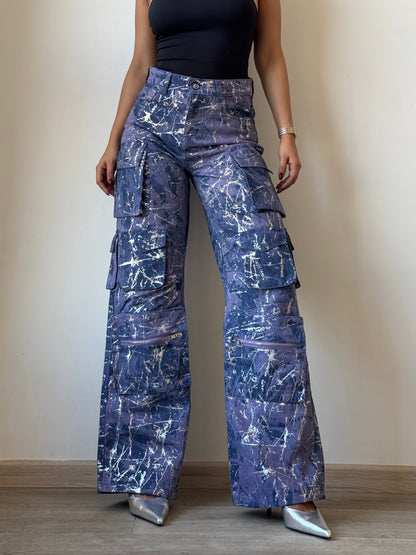 High Street Foil Cargo Denim