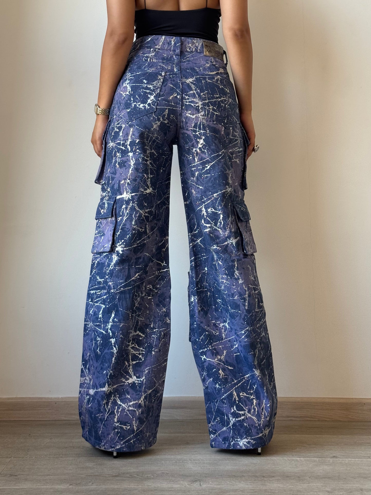 High Street Foil Cargo Denim