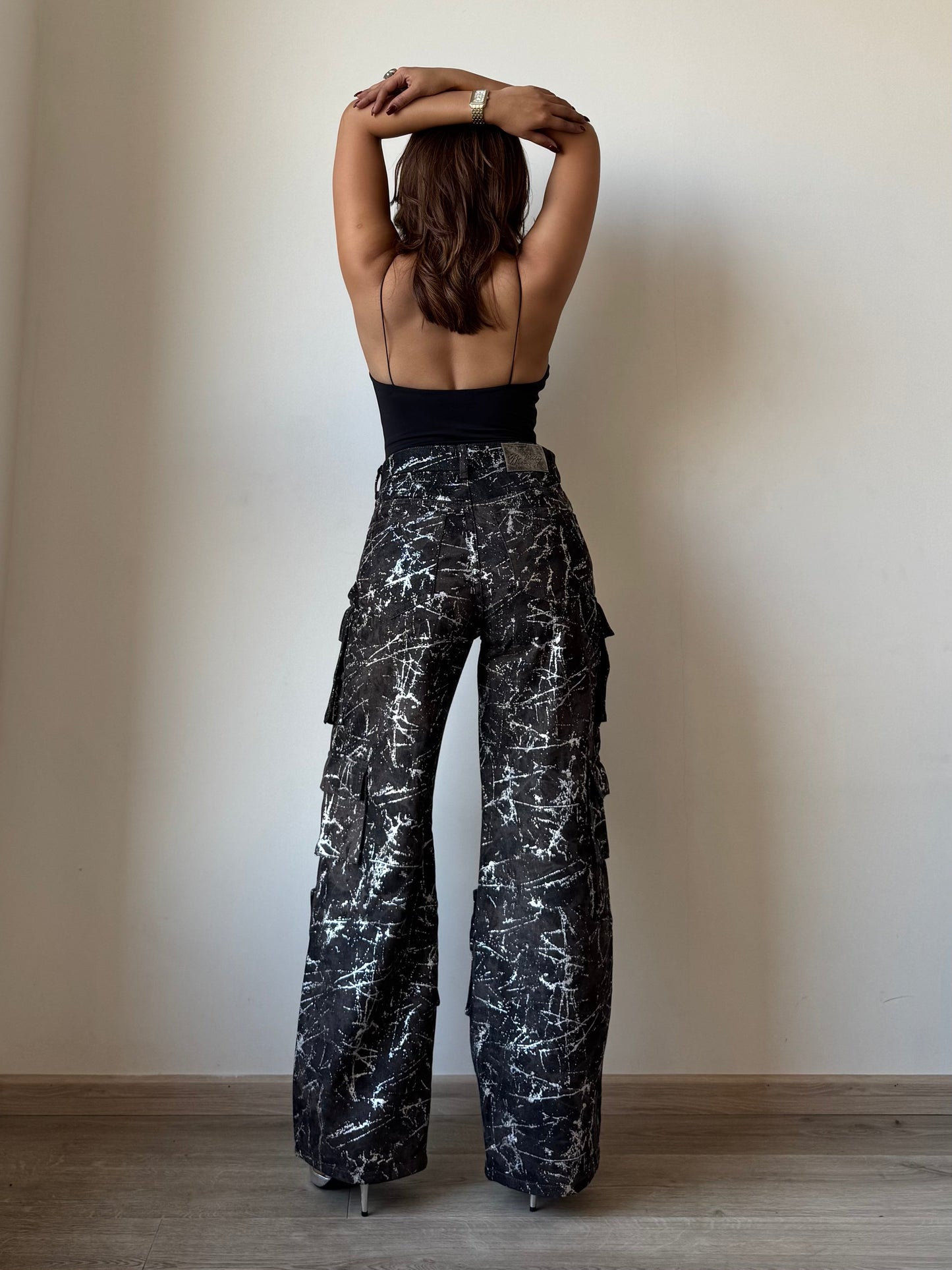 High Street Foil Cargo Denim