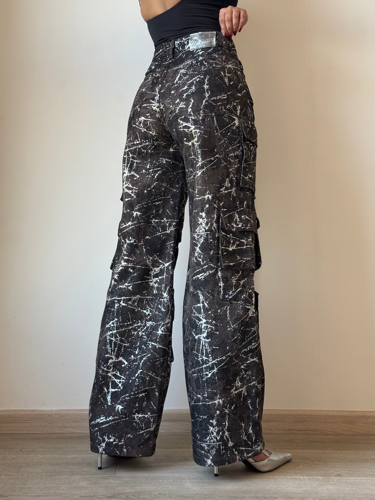 High Street Foil Cargo Denim